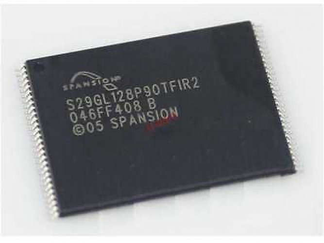 SPANSION TSOP-56,IC 128M PAGE-MODE FLASH, S29GL128P90TFIR2