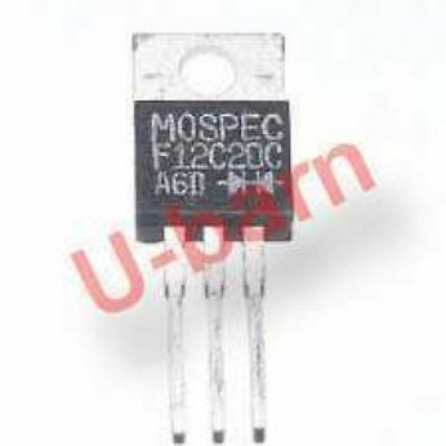 MOSPEC F12C20C TO-220  DUAL20V NPN SILICON LOW SATURATION