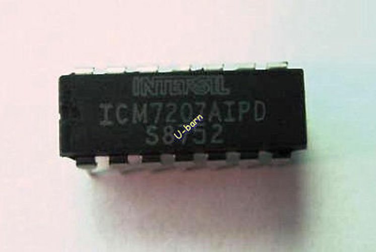 INTERSIL/HARRIS ICM7207AIPD DIP-14 CMOS Timebass Generator