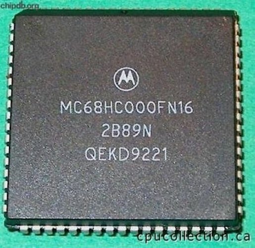 MOT MC68HC000FN16 PLCC Microprocessor