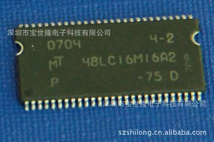 MICRON MT48LC16M16A2-75D TSOP-54 256Mb SDRAM Component