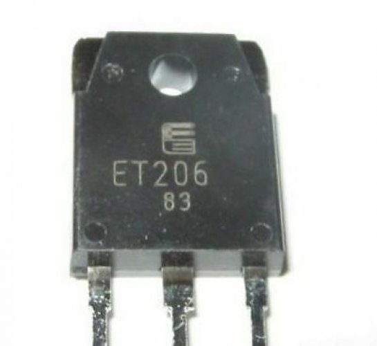 FUJI ET206 TO-3P MOLD TYPE BIPOLAR TRANSISTORS