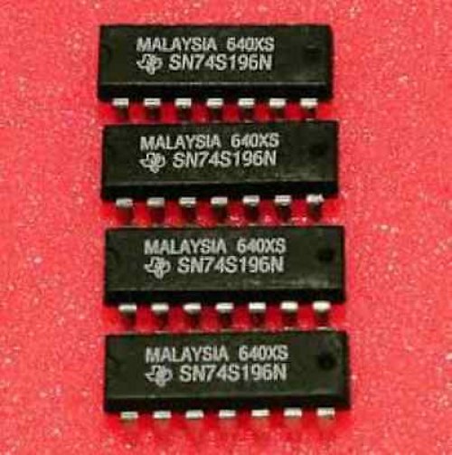 TI SN74S196N DIP-14 50/30/100-MHz [RESETTABLE DECADE OR