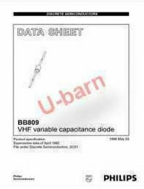 PHILIPS BB809 DO-34 VHF variable capacitance diode