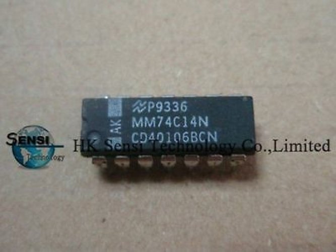NS MM74C14N DIP Hex Schmitt Trigger