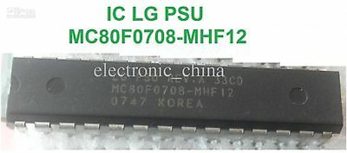 LG MC80F0708-MHF12 DIP-28 8-BIT SINGLE-CHIP