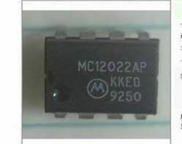 MC12022AP DIP-8 1.1GHz Dual Modulus Prescaler