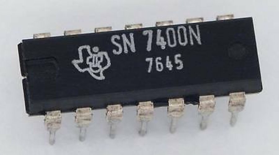 TI SN7400N DIP-14 QUADRUPLE 2-INPUT POSITIVE-NAND GATES