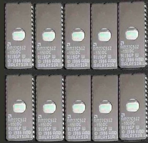AMD AM27C512-150DC DIP-28 512 Kilobit (64 K x 8-Bit) CMOS