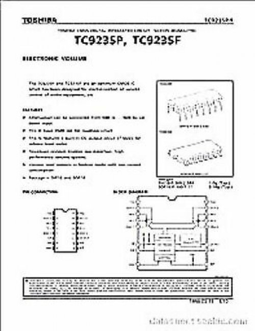 TC9235P DIP-16 ELECTRONIC VOLUME