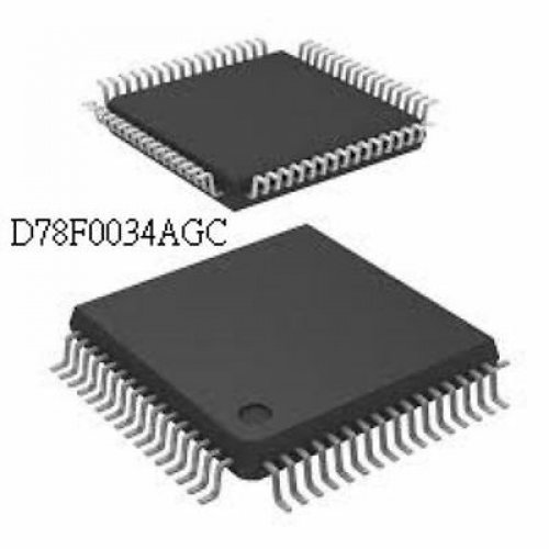 NEC D78F0034AGC QFP64 8-BIT SINGLE-CHIP MICROCONTROLLER