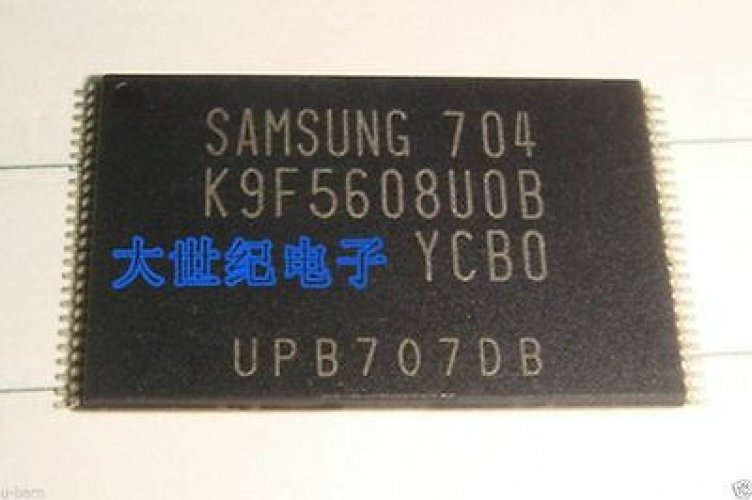 SAMSUNG K9F5608UOB-YCBO TSSOP-48 512Mb/256Mb 1.8V NAND