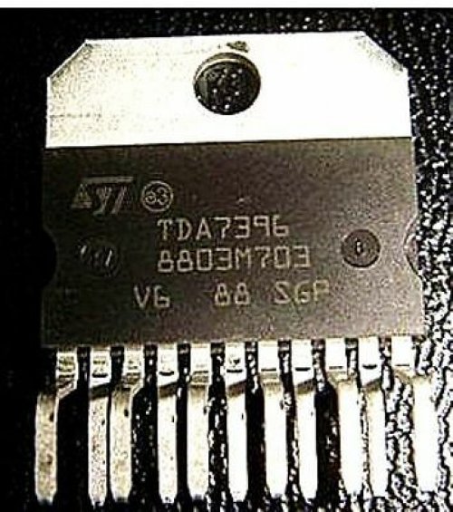 ST TDA7396 ZIP-11 45W/2W BRIDGE CAR RADIO AMPLIFIER WITH