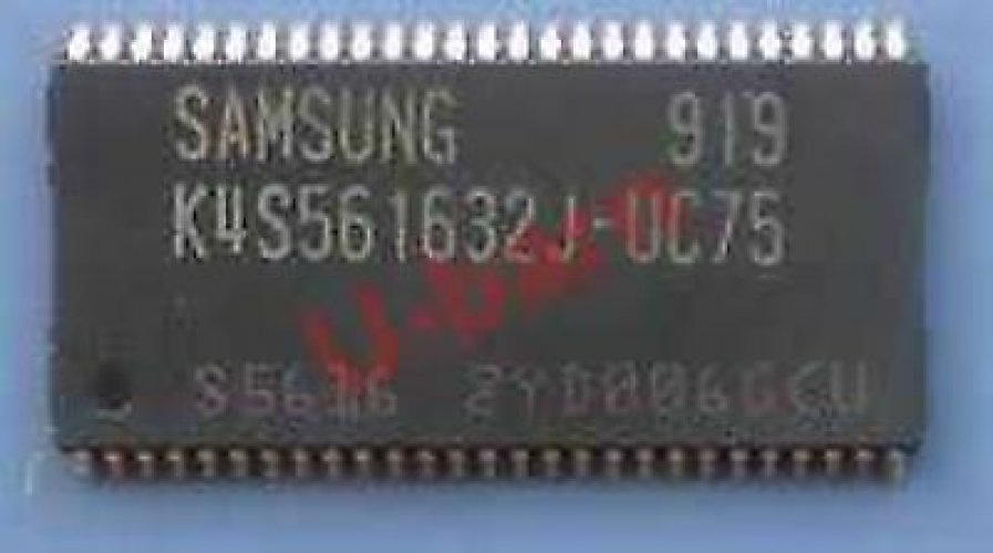 SAMSUNG TSOP-54,256Mb H-die SDRAM, K4S561632J-UC75