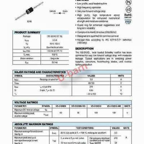 ViSHAY/PANASONIC 31DQ10   SCHOTTKYRECTIFIER