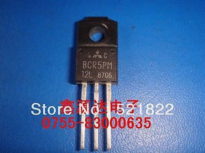 MITSUBIS BCR5PM-12L TO-220F Dual low-ohmic single-pole