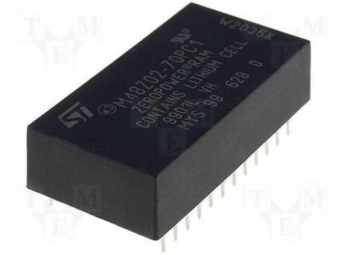 ST M48Z02-70PC1 DIP-24 5V 16 Kbit (2Kb x 8) ZEROPOWER SRAM