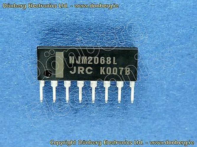 JRC NJM2068L ZIP-8 LOW-NOISE DUAL OPERATIONAL AMPLIFIER