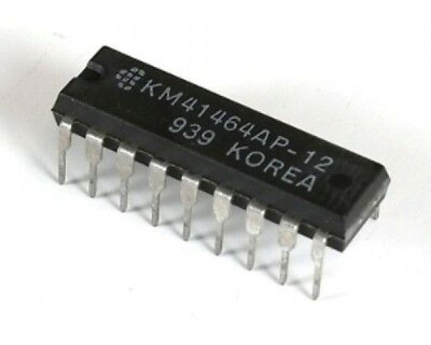 SAM KM41464AP-12 DIP-18 64K X 4 BIT DYNAMIC RAM WITH PAGE
