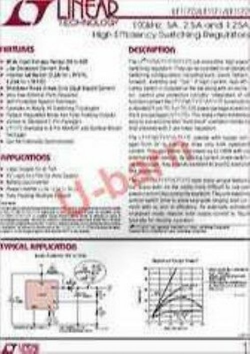 LT LT1172IS8 SOP-8,100kHz, 5A, 2.5A and 1.25A High