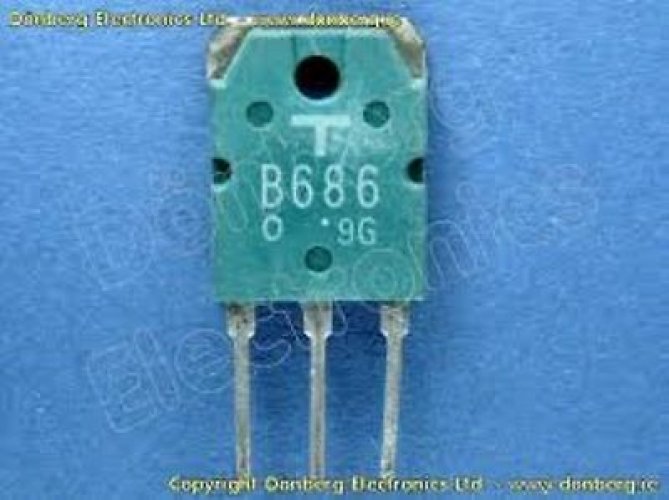 TOSHIBA 2SB686 TO-3P PNP PLANAR SILICON TRANSISTOR