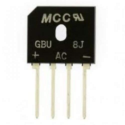GS GBU8J SIP4 Glass Passivated Single-Phase Bridge