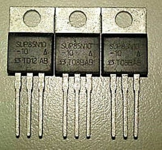 VISHAY SUP85N10-10 TO-220 N-Channel 100-V D-S 175 MOSFET