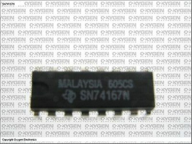 TI SN74167N DIP-16 PARALLEL-LOAD 8-BIT SHIFT REGISTERS