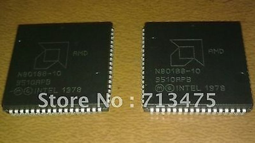 AMD N80188-10 PLCC68 High Integration 8-Bit Microprocessor