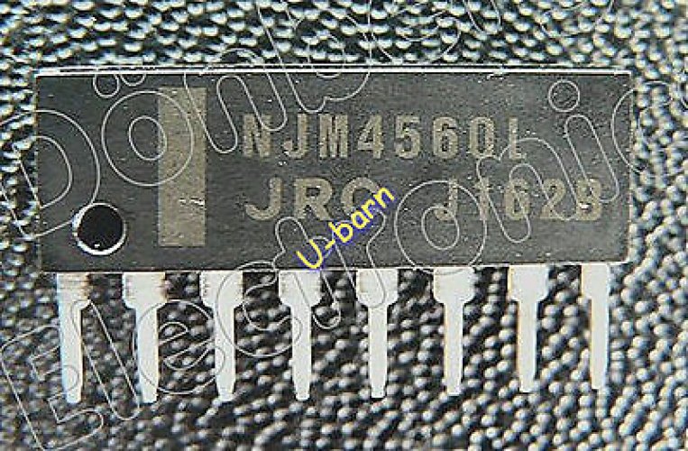 JRC NJM4560L SIP-8 DUAL OPERATIONAL AMPLIFIER