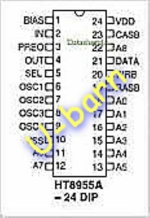 HOLTEK HT8955A DIP-24  VoiceEcho