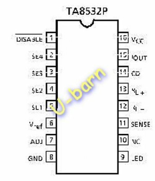 TOSHIBA TA8532P   BATTERY CHARGER IC
