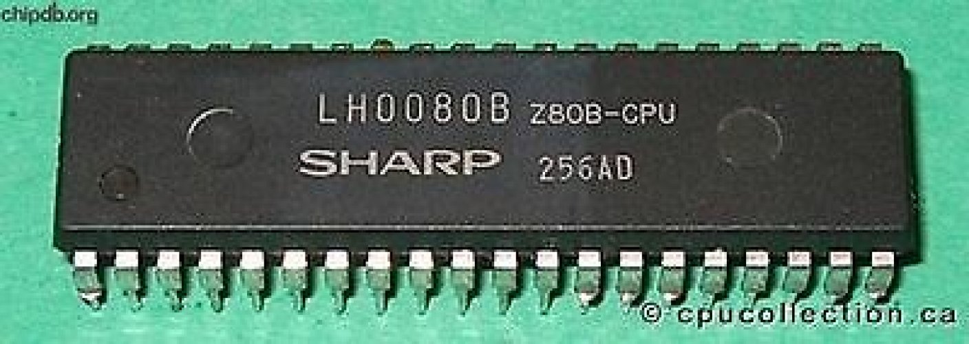 SHARP LH0080B DIP-40 8-Bit Microprocessor