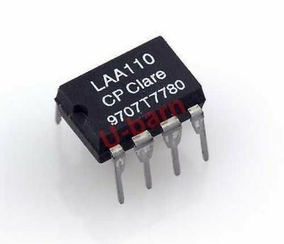 CPCLARE LAA110 DIP-8  DualPole OptoMOS Relays
