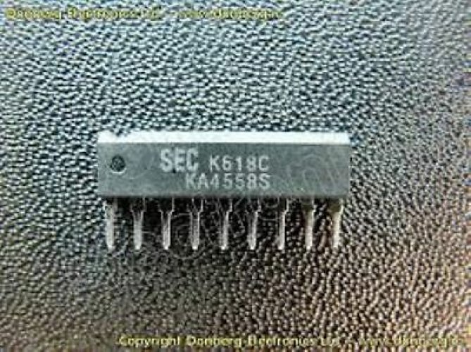 SEC KA4558S SIP9 Dual Operational Amplifier; Package: SIP;