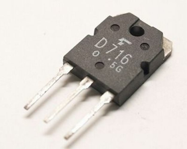 TOSHIBA 2SD716 TO-3P SILICON EPITAXIAL PLANAR