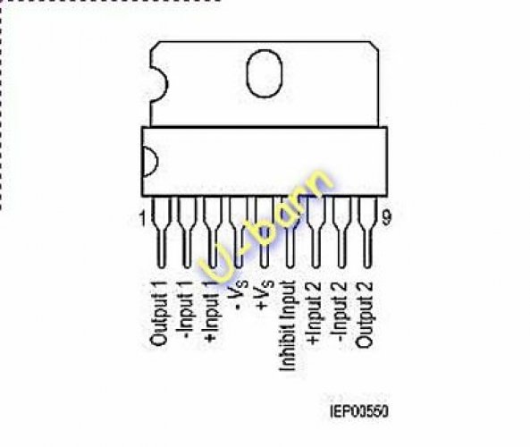 SIEMENS TCA2465 ZIP-9 Dual Power Operational Amplifier