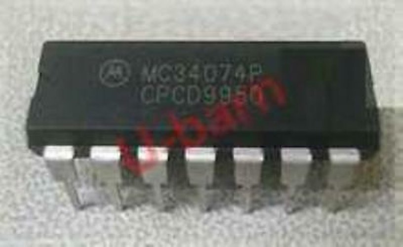 MOTOROLA DIP-14,High Slew Rate, Wide Bandwidth, MC34074P