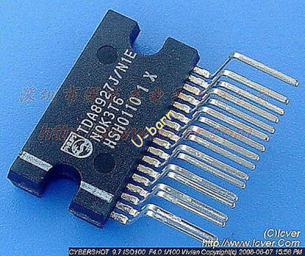 PHILIPS TDA8927J ZIP-17 Power stage 2 x 80 W class-D a