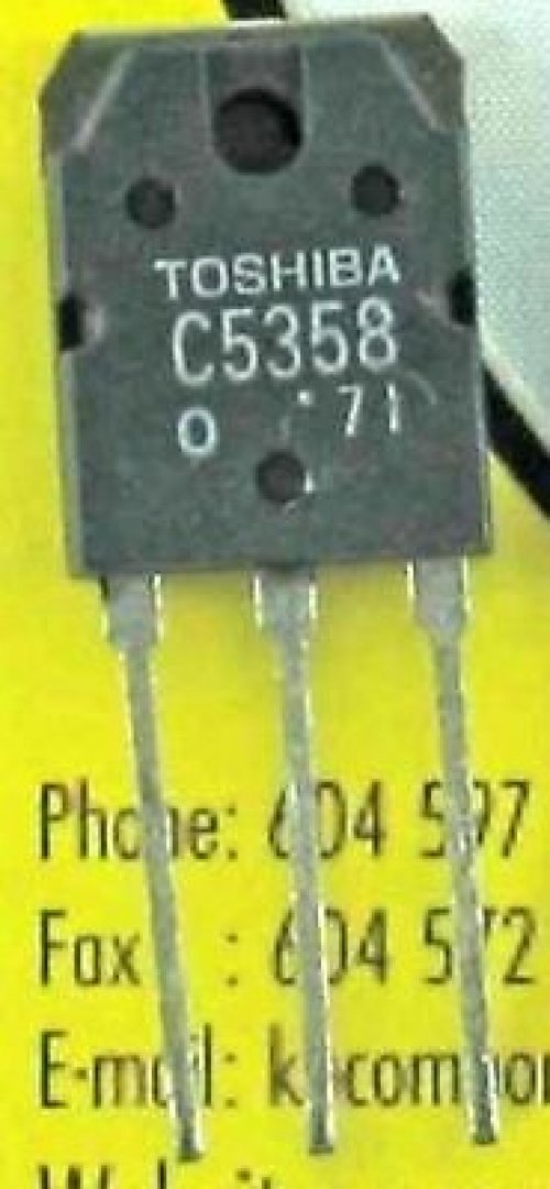 TOSHIBA 2SC5358 TO-3P NPN TRIPLE DIFFUSED TYPE POWER