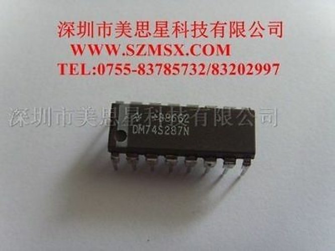 NS DM74S287N DIP-16 (256 x 4) 1024-BIT TTL PROM