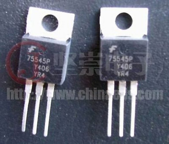 FSC HUF75545P3 TO-220 75A  80V  0.010 Ohm  N-Channel