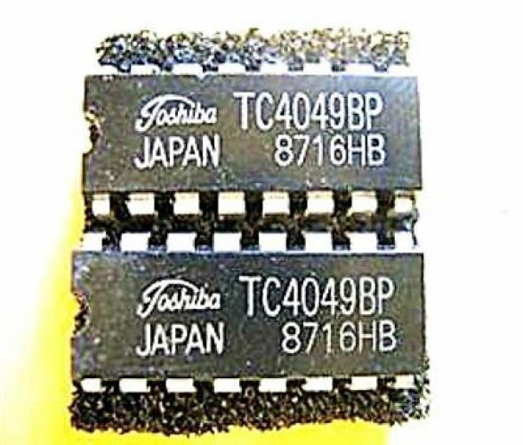 TOSHIBA TC4049BP DIP-16 HEX BUFFER/CONVERTER (INVERTING