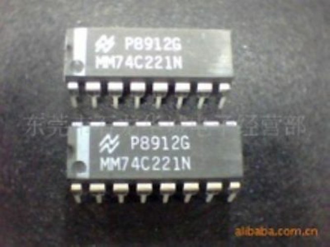 NS MM74C221N DIP-16 Dual Monostable Multivibrator