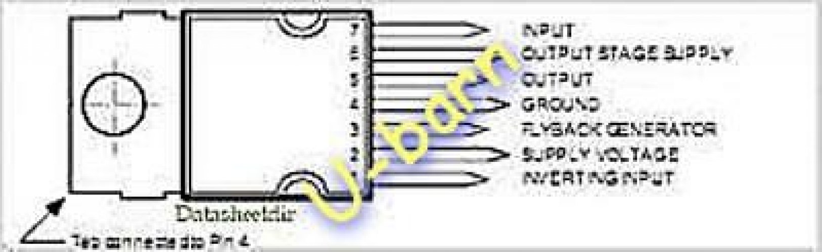 ST TDA8175 TO220/7  TV VERTICAL DEFLECTION OUTPUT