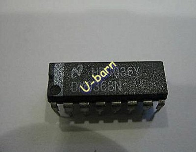 NS DM9368N DIP-16 7-Segment Decoder/Driver/Latch with