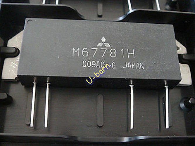 MITSUBISHI M67781L MODULE  135-160MHz, 12.5V, 40W, FM MOB Refurbished
