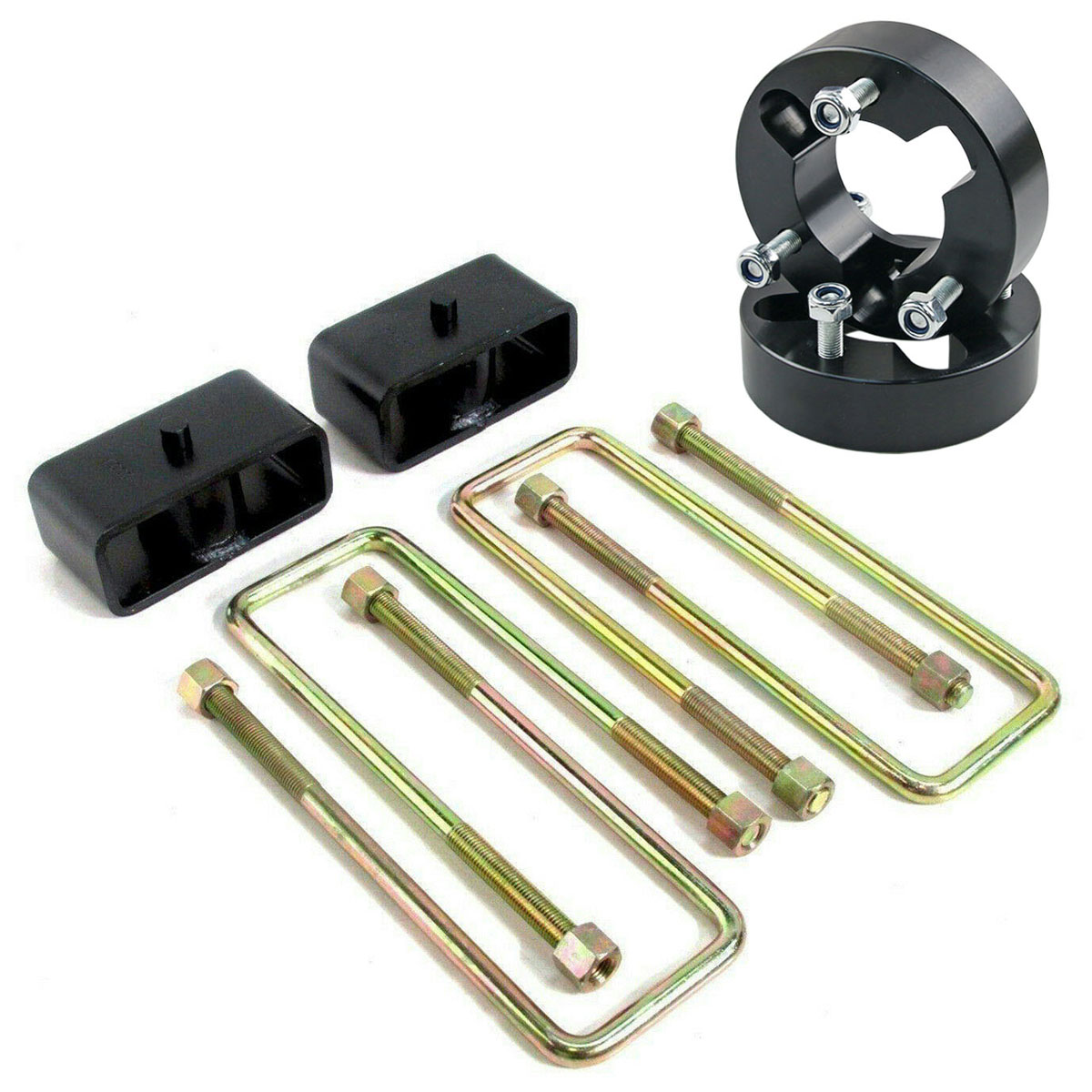3" Strut Spacer Rear Lift Kit UBolt Adapter For Nissan Navara D40 05-14