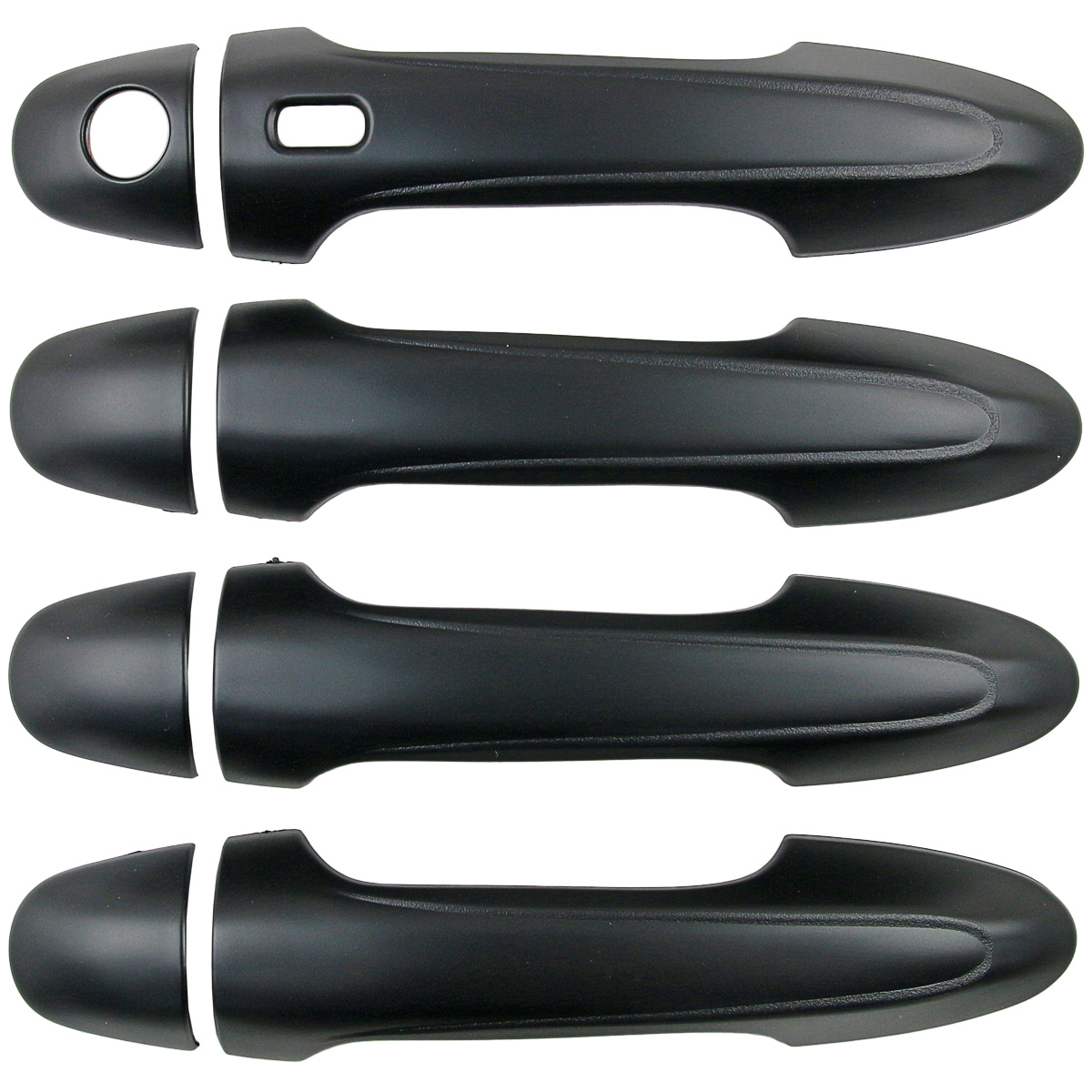 Black 1 Set Outer Door Handle Cover For Hilux REVO GUN125 GUN126 GUN136 2015-ON