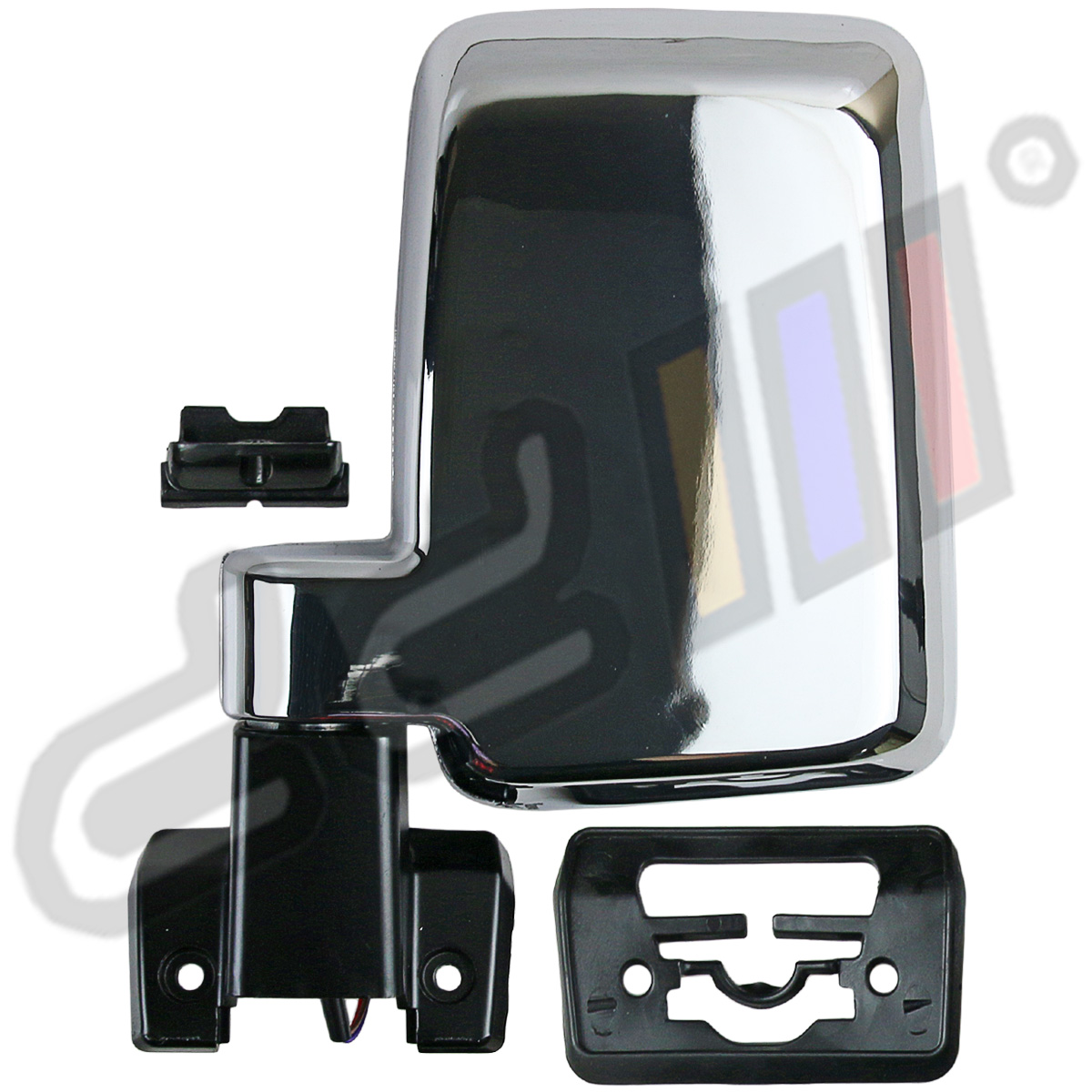 Front Left Chrome Electric Side Mirror 3 Pins For Land Cruier 70 75 78 1984-ON